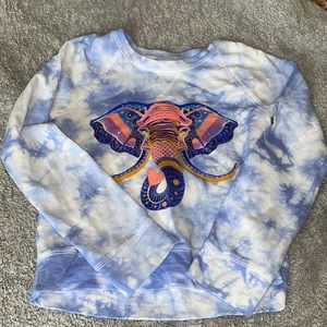 💕Preloved but hardly worn - Girl’s MUDD Tie dye Elephant Sweatshirt